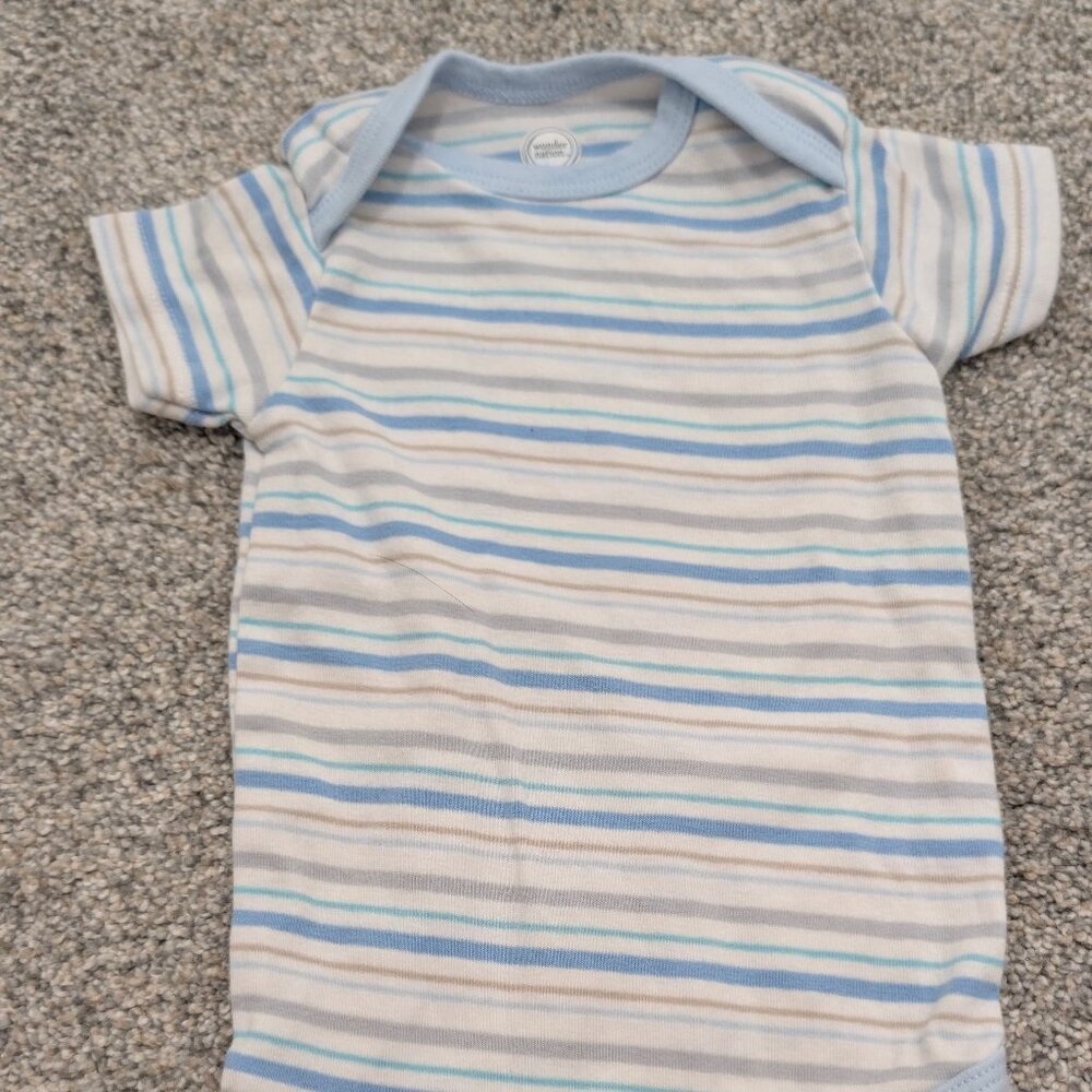 Carter's Blue and White Striped One Piece